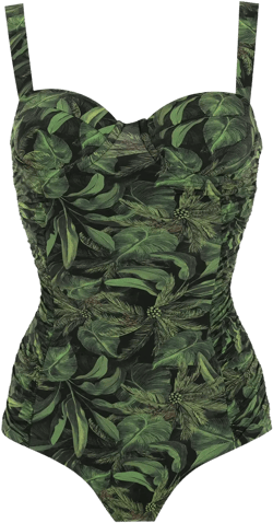 Coqueiral foliage-print swimsuit