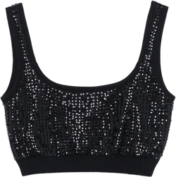 sequin-embellished bralette