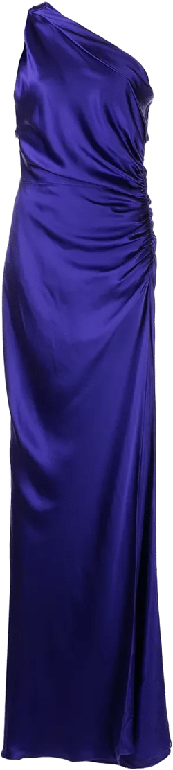 Asym gatherered gown