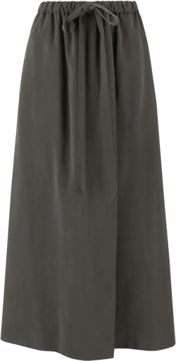 silk-blend skirt