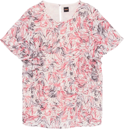 abstract-print blouse