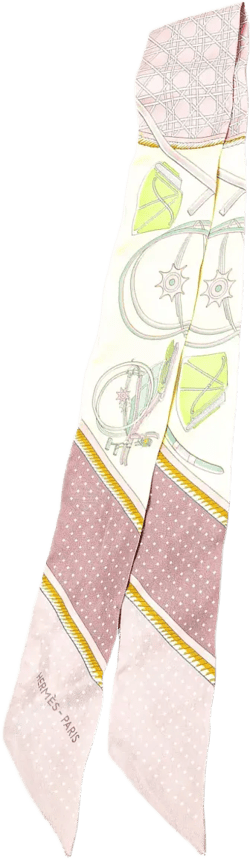 20th Century Les Voitures a Transformation Twilly Silk Scarf scarves
