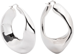 sculpted hoop earrings