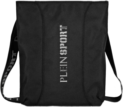 embossed-logo shoulder bag
