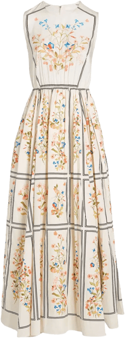 Scagliola-print dress 