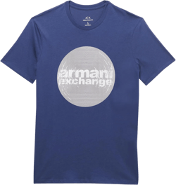 Armani Exchange Men's Slim Fit Cotton Bubble Logo Tee