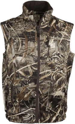 Heybo Outdoors Hunting Fishing Camping DELTA Vest Poly-Fleece Outer Shell Full Zip Inner Pocket Elastic Waist Hunting Vest
