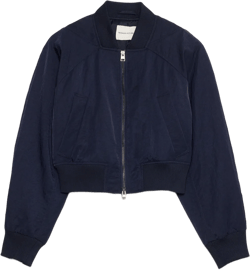 Water-Resistant Cropped Bomber Jacket | Banana Republic