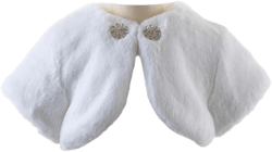 Rachel Riley Diamante Faux Fur Bolero