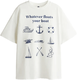 Oversized T-Shirt with Motif