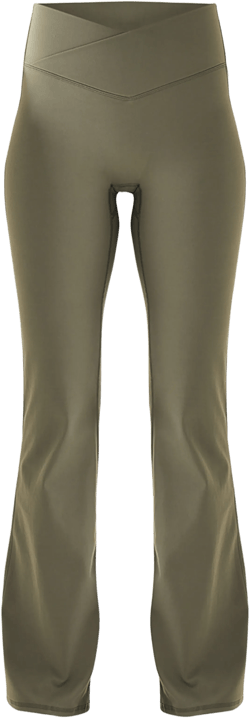 Olive Sculpt Wrap Waist Yoga Pants