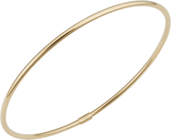 Oradina 10K Gold Everything Bangle Bracelet