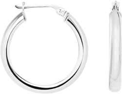 Donatello Gian Sterling Silver Super Small Hoop Earrings