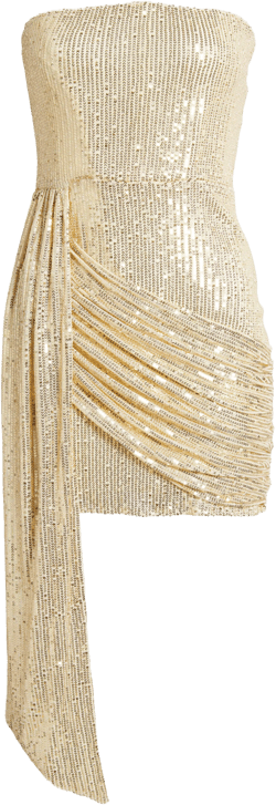Rare London Sequin Strapless Minidress