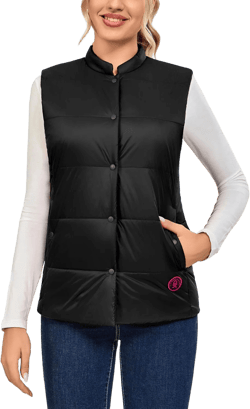 Little Donkey Andy Women's Lightweight Warm Puffer Vest Outdoor Sleeveless Jacket for Hiking Golf Travel