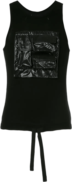 contrast patch vest top