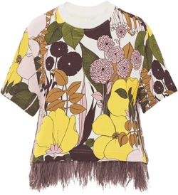 La Scala floral-print T-shirt