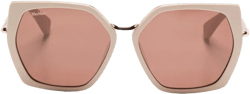 geometric-frame sunglasses