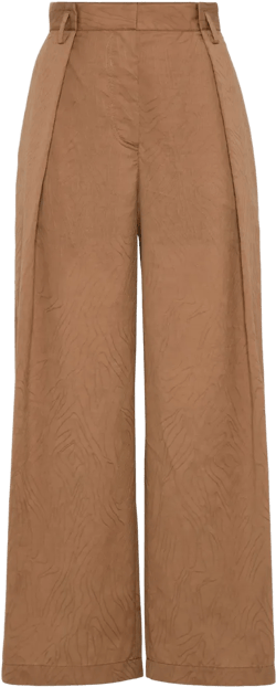 wide-leg cropped trousers 