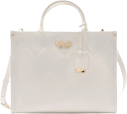 diamond-pattern tote bag 