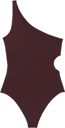 cut-out one-shoulder swimsuit