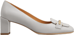 50mm block-heel leather pumps