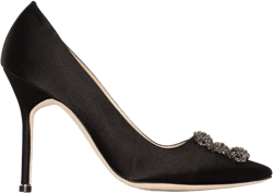 105mm Hangisi satin pumps