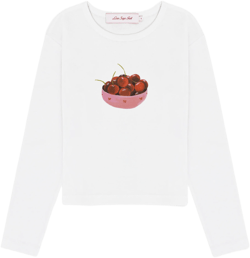 Dana Long Sleeve Tee - Cherry Bowl