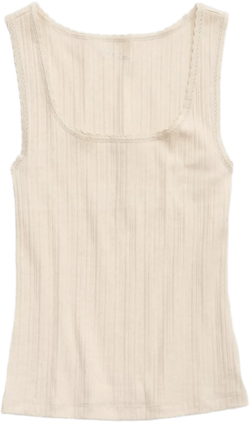 Aerie Ribbed Scoop Neck Tank Top
