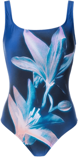 Basico floral-print swimsuit