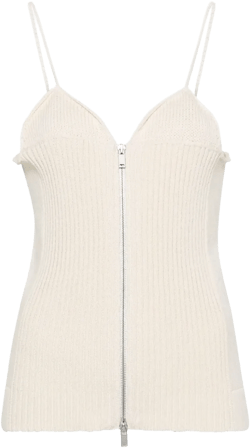 V-neck ribbed top 