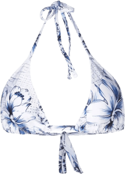 graphic-print bikini top 