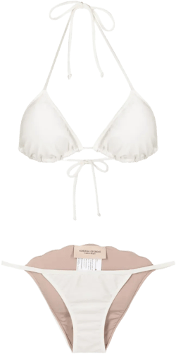 triangle-cup scalloped bikini set
