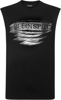 logo-print tank top