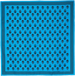 skull-print silk scarf