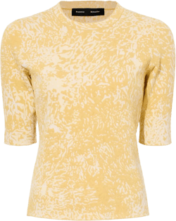 Greta jacquard-pattern top 