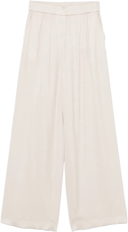 satin palazzo trousers