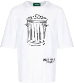 graphic-print organic cotton T-shirt 