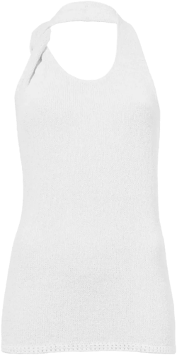 knitted halterneck top