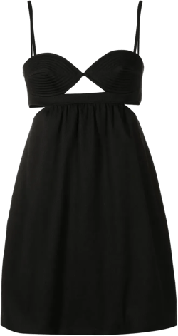sweetheart-neck cotton dress