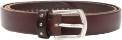 metallic-buckle adjustable belt