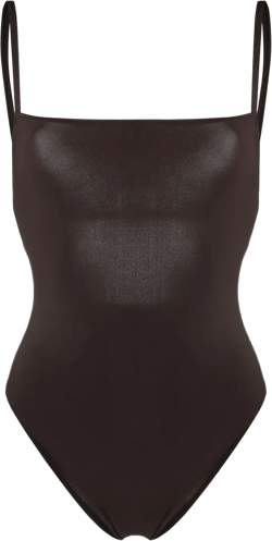 spaghetti-straps one-piece