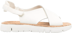 Oruga crossover-strap leather sandals