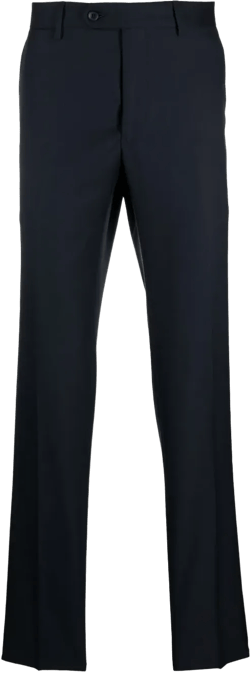 straight-leg tailored trousers
