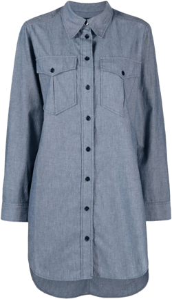 Bridget chambray buttoned shirt dress