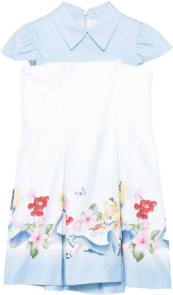 x Disney Alice-print dress