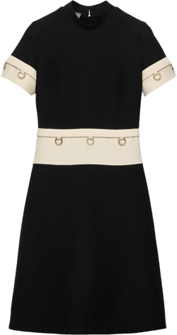 ring-detail midi dress