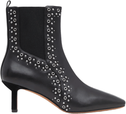 Nell 65mm eyelet-embellished boots