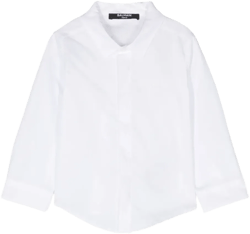 logo-print organic-cotton shirt
