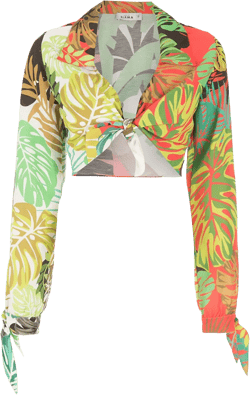 palm leaf print shirt